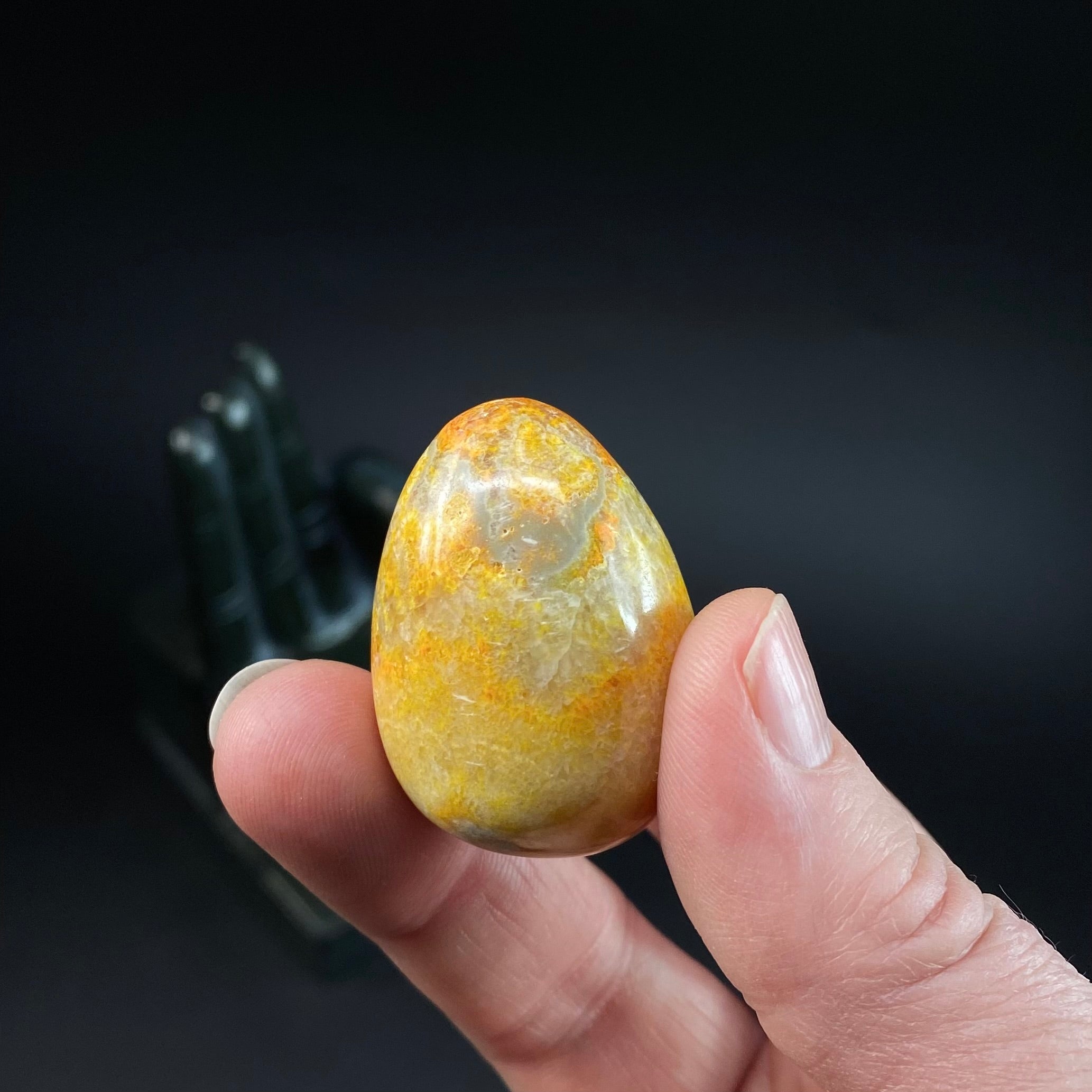 Vibrant Yellow Bumblebee Jasper Tumble Stone