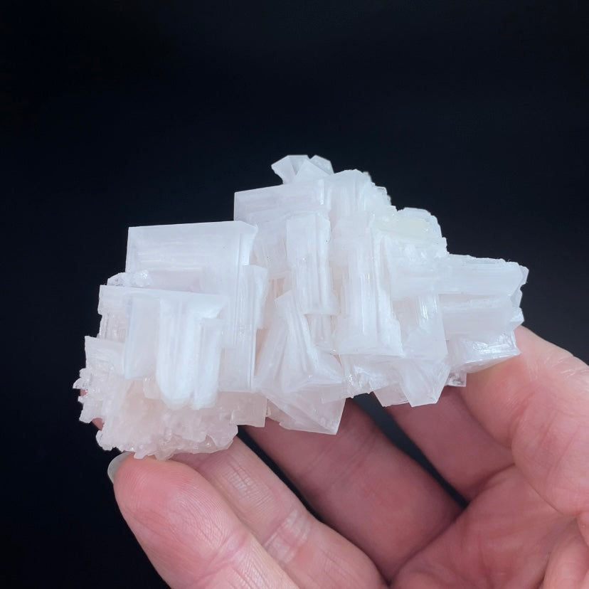 Light Pink Halite Crystal Specimen