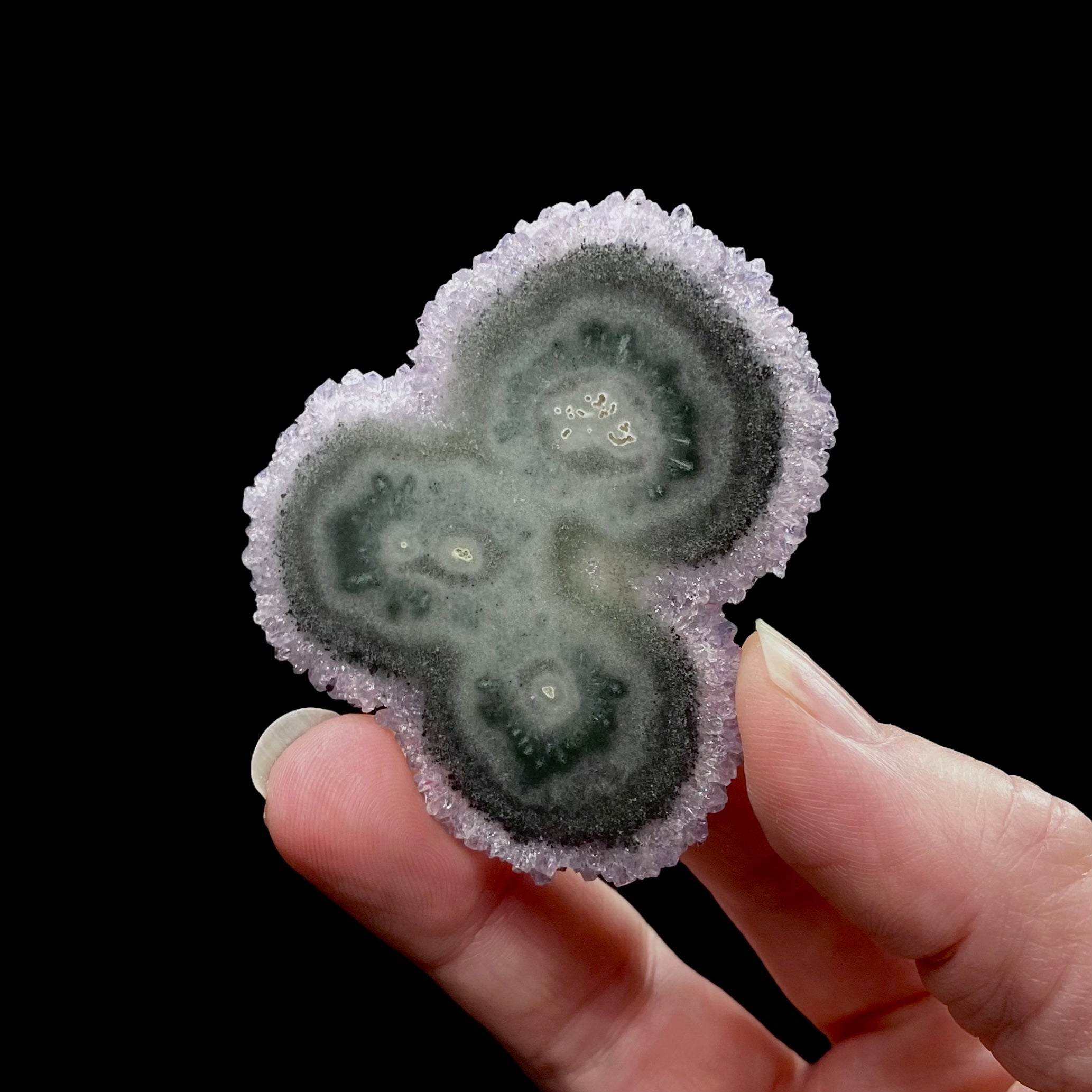 Amethyst Stalactite Slice from Uruguay