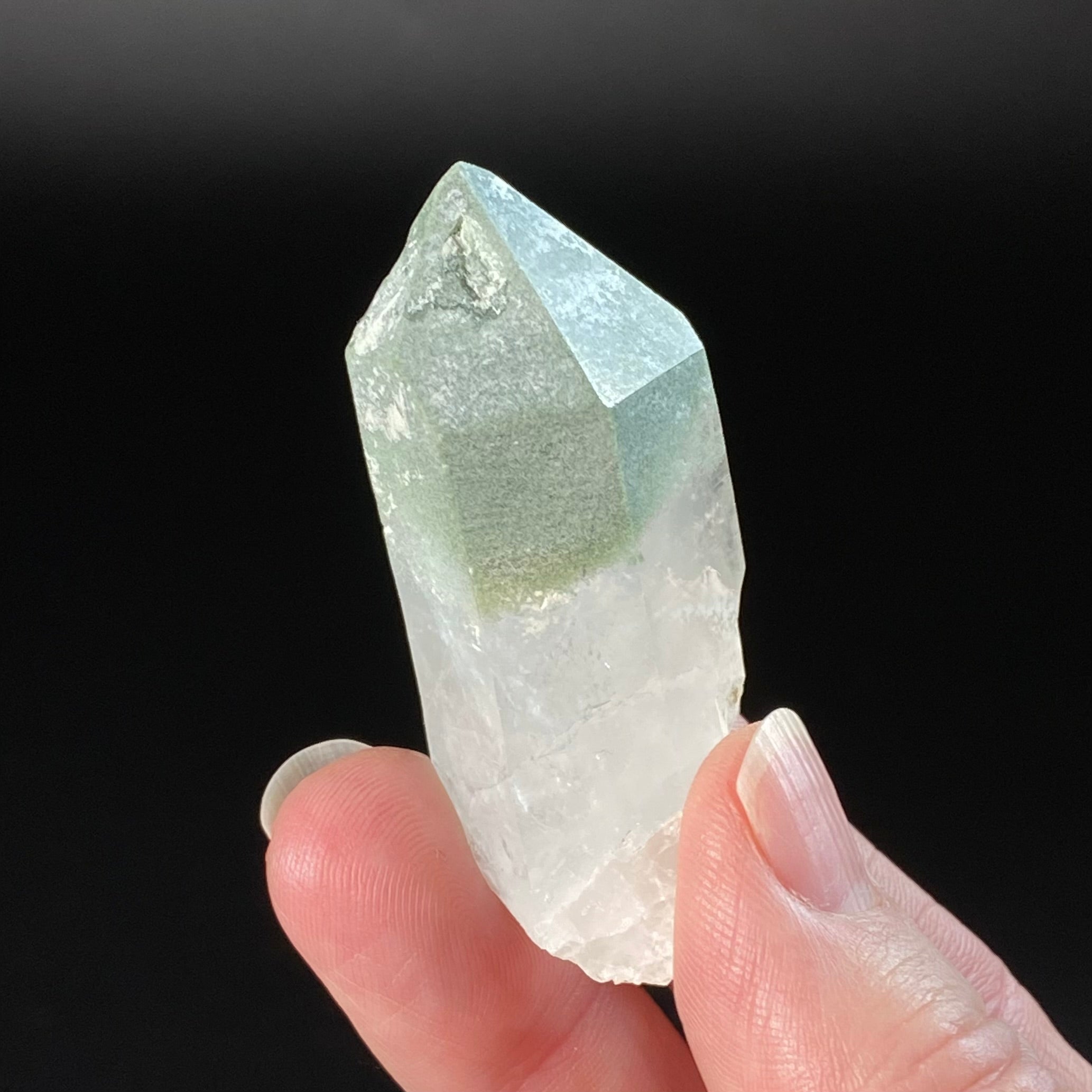 Clear Quartz Generator Crystal with Chlorite Inclusions