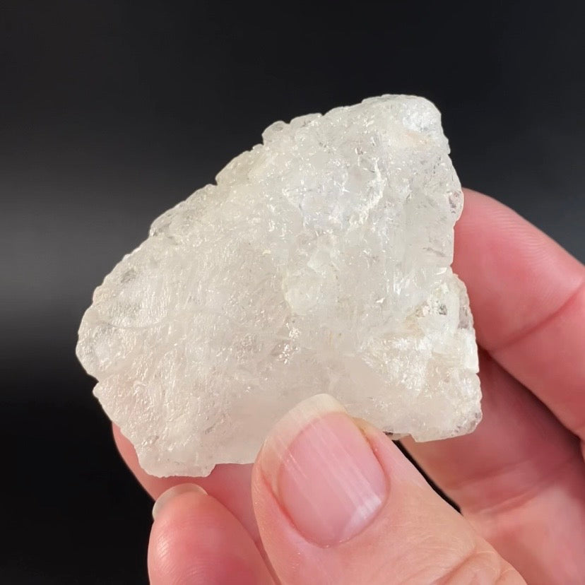 Clear Etched Pollucite Crystal