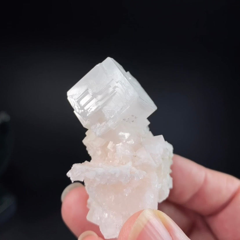 Light Pink Halite Crystal Specimen from Searles Lake