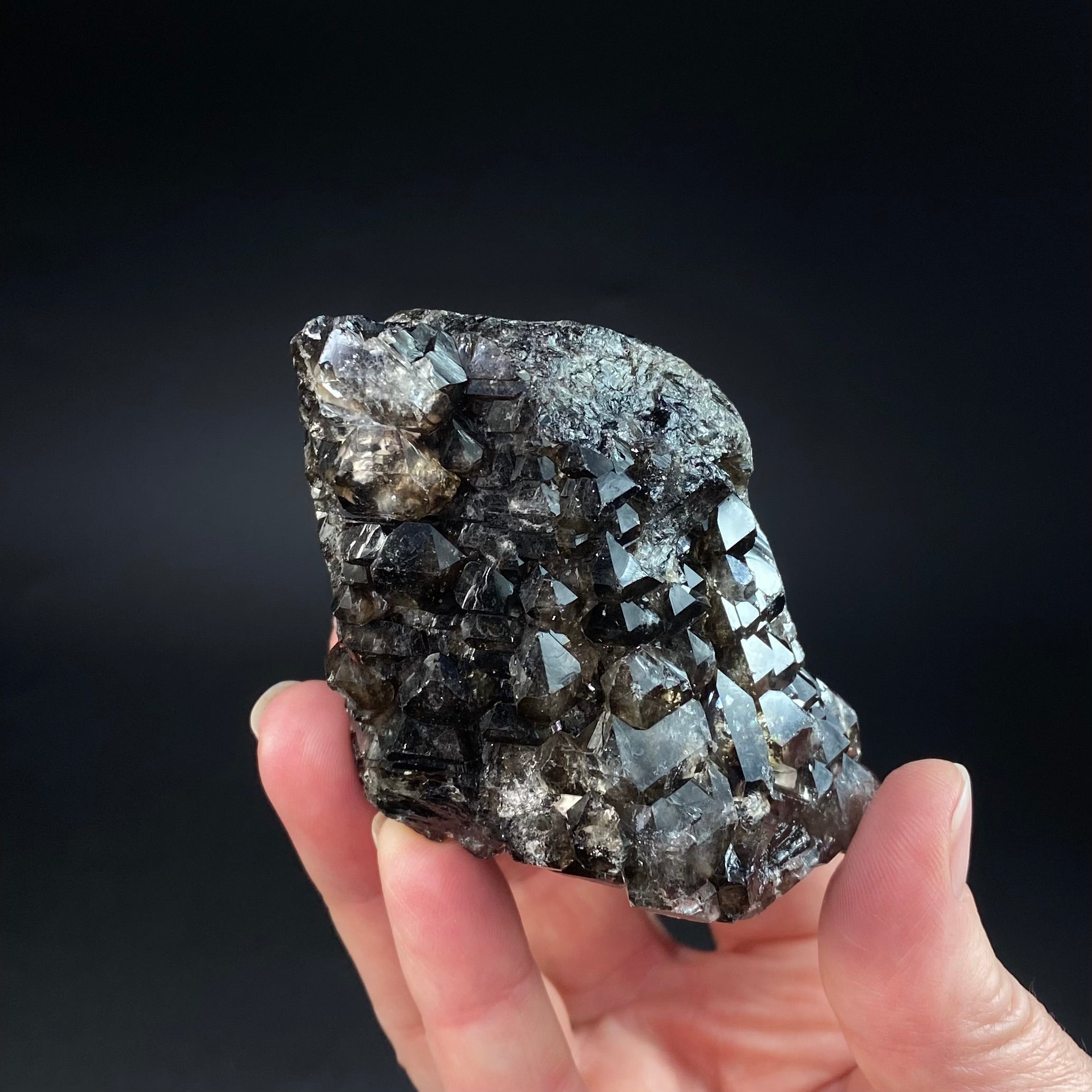 Smoky Elestial Quartz from Minas Gerais, Brazil