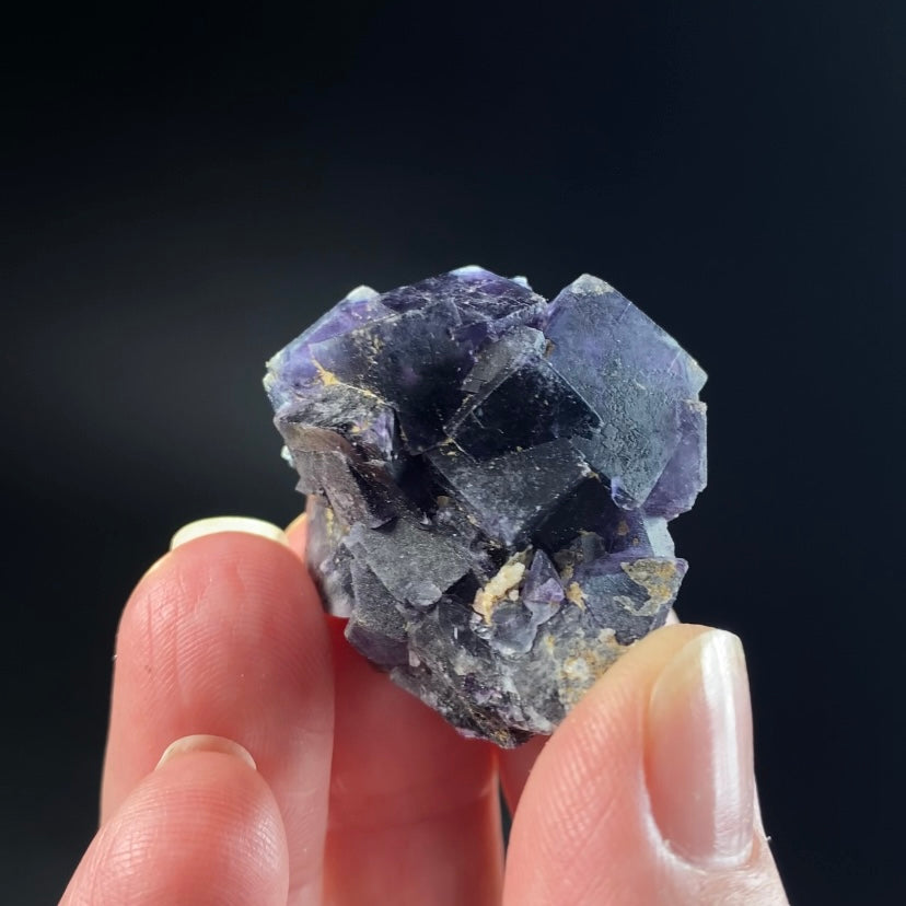 Purple Cubic Fluorite Specimen, Okorusu Mine, Namibia
