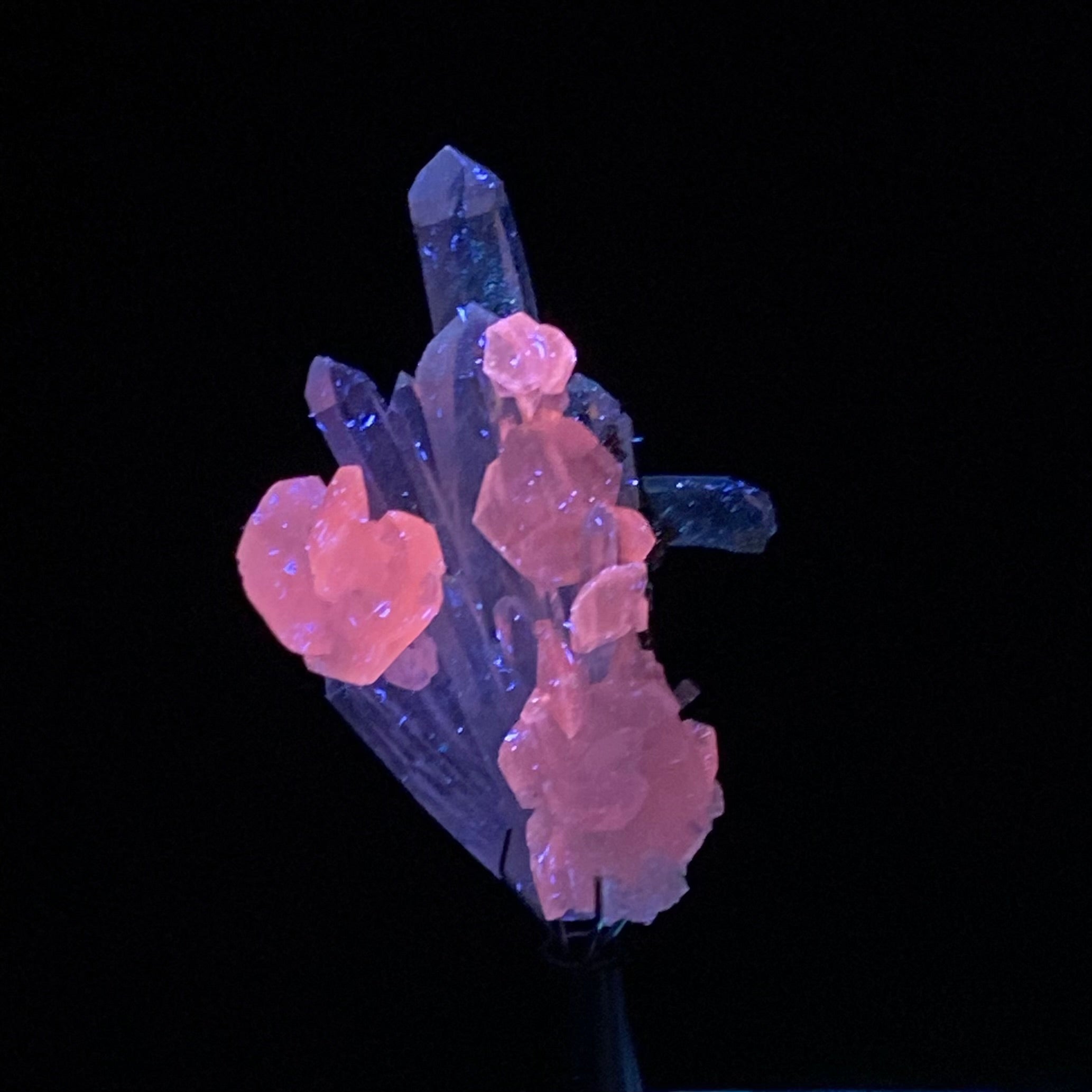 Quartz Cluster with Iridescent Pyrite & Calcite, Trepca Mines, Kosovo