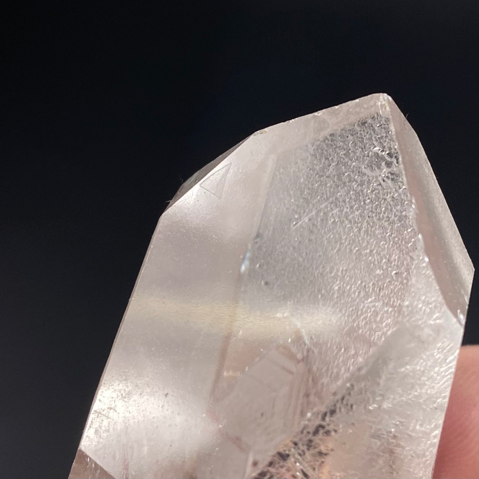 Water Clear Channeling Quartz Crystal with Starbrary Markings and Record Keeper
