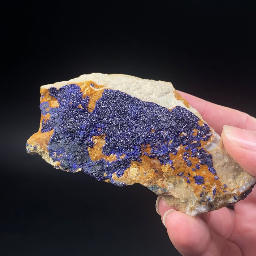 Azurite Crystals on Quartzite, Morocco