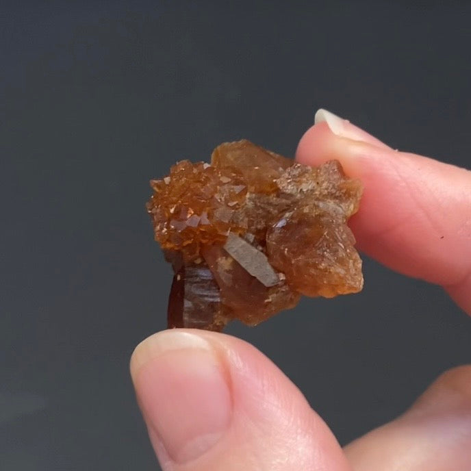 Floater Citrine Colored Honey Brown Quartz Flower Cluster - Midelt, Morocco