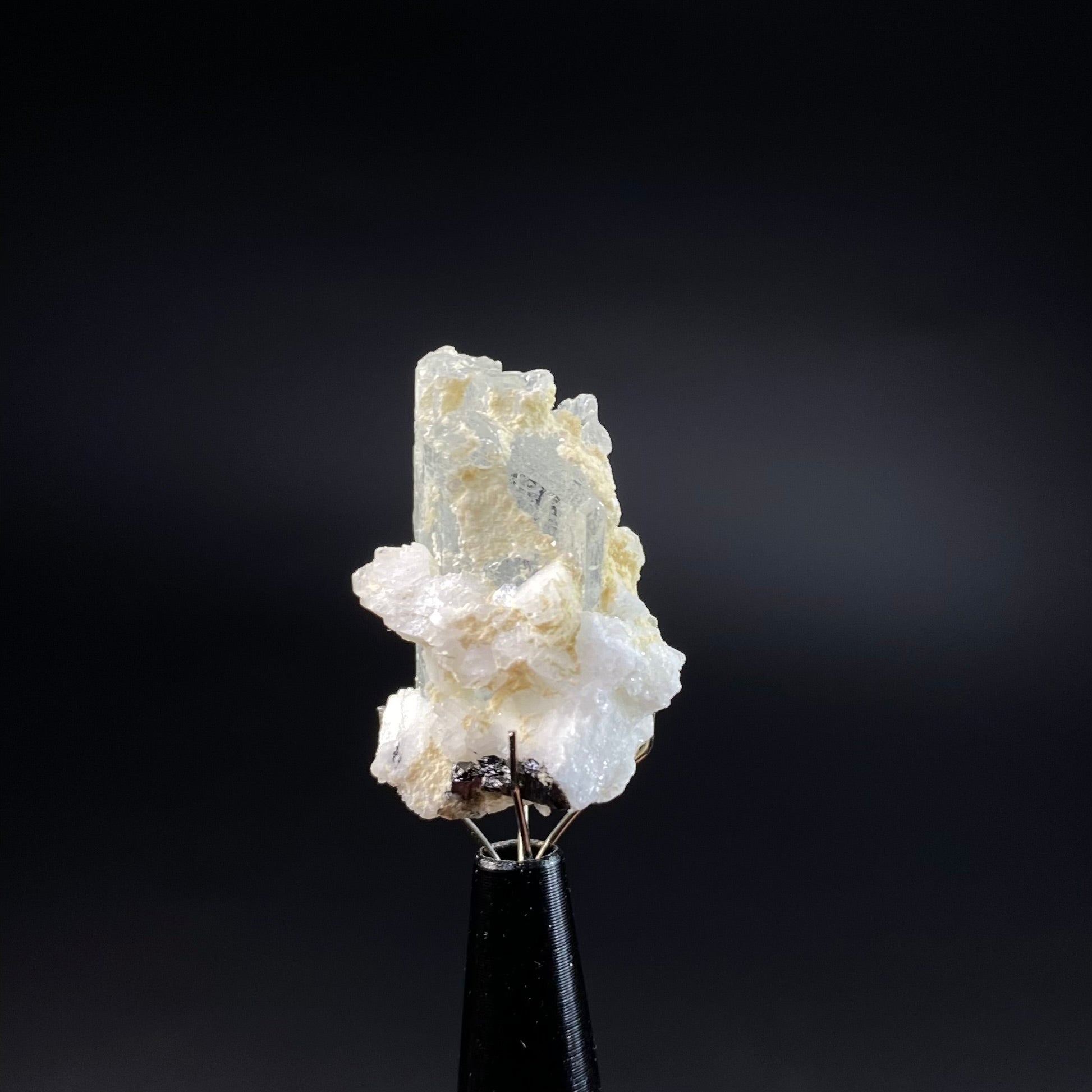 Aquamarine Crystal with Feldspar Shigar Valley, Pakistan