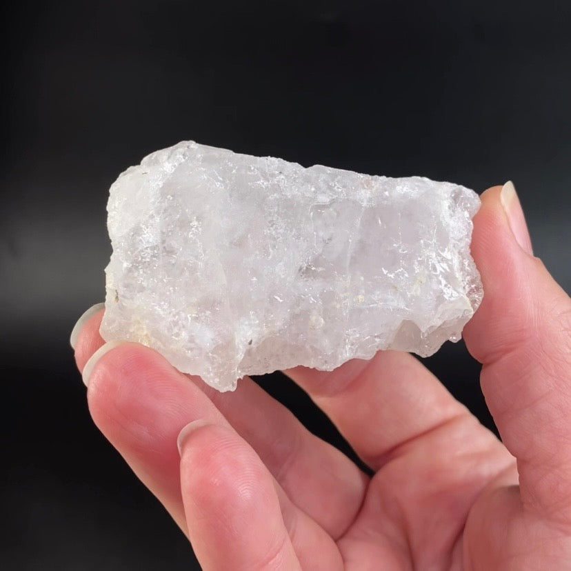 Clear Etched Pollucite Crystal