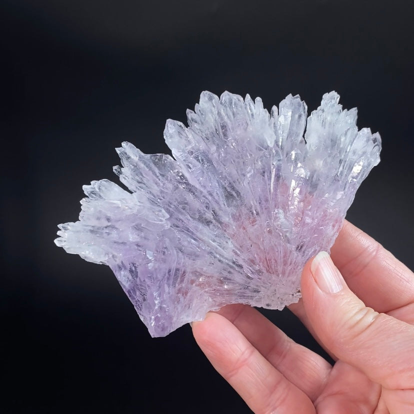 Amethyst Crystal Flower with Celadonite from Ametista do Sul, Brazil