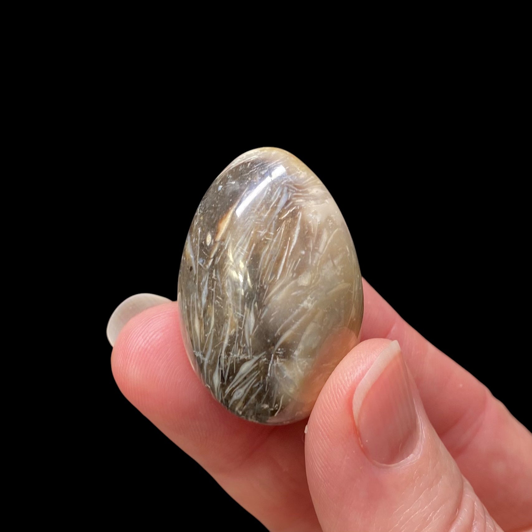 Feather Agate Polished Tumble Stone