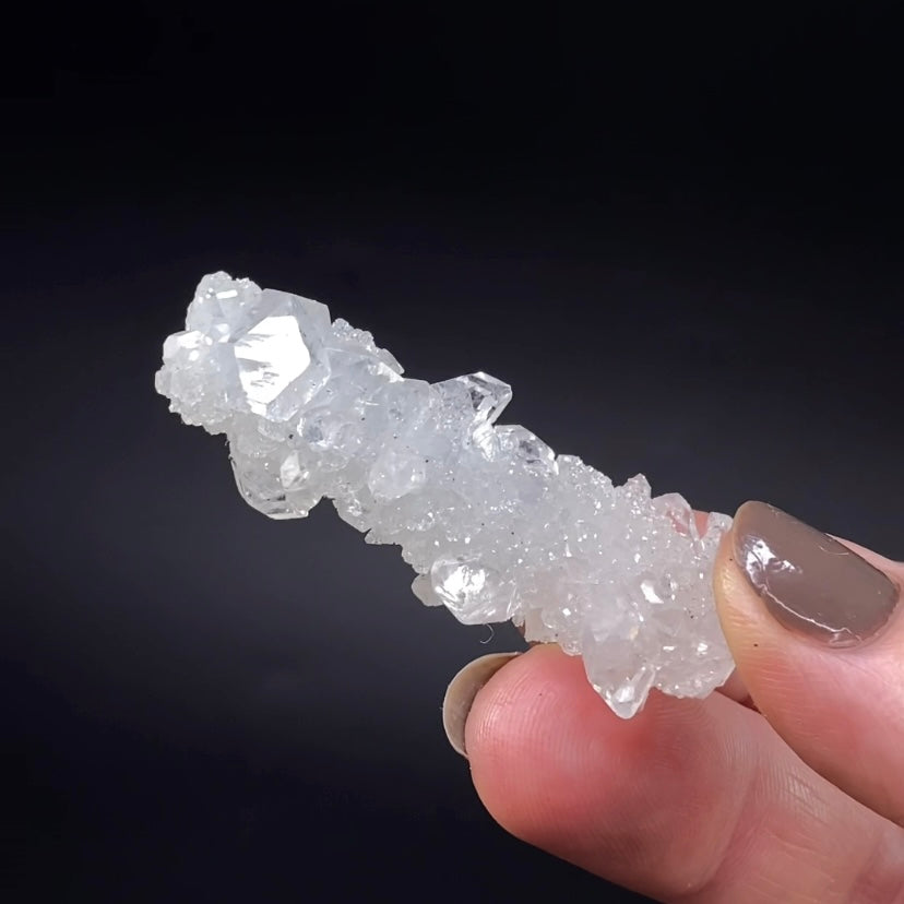 Clear Apophyllite Stalactite Formation Cluster