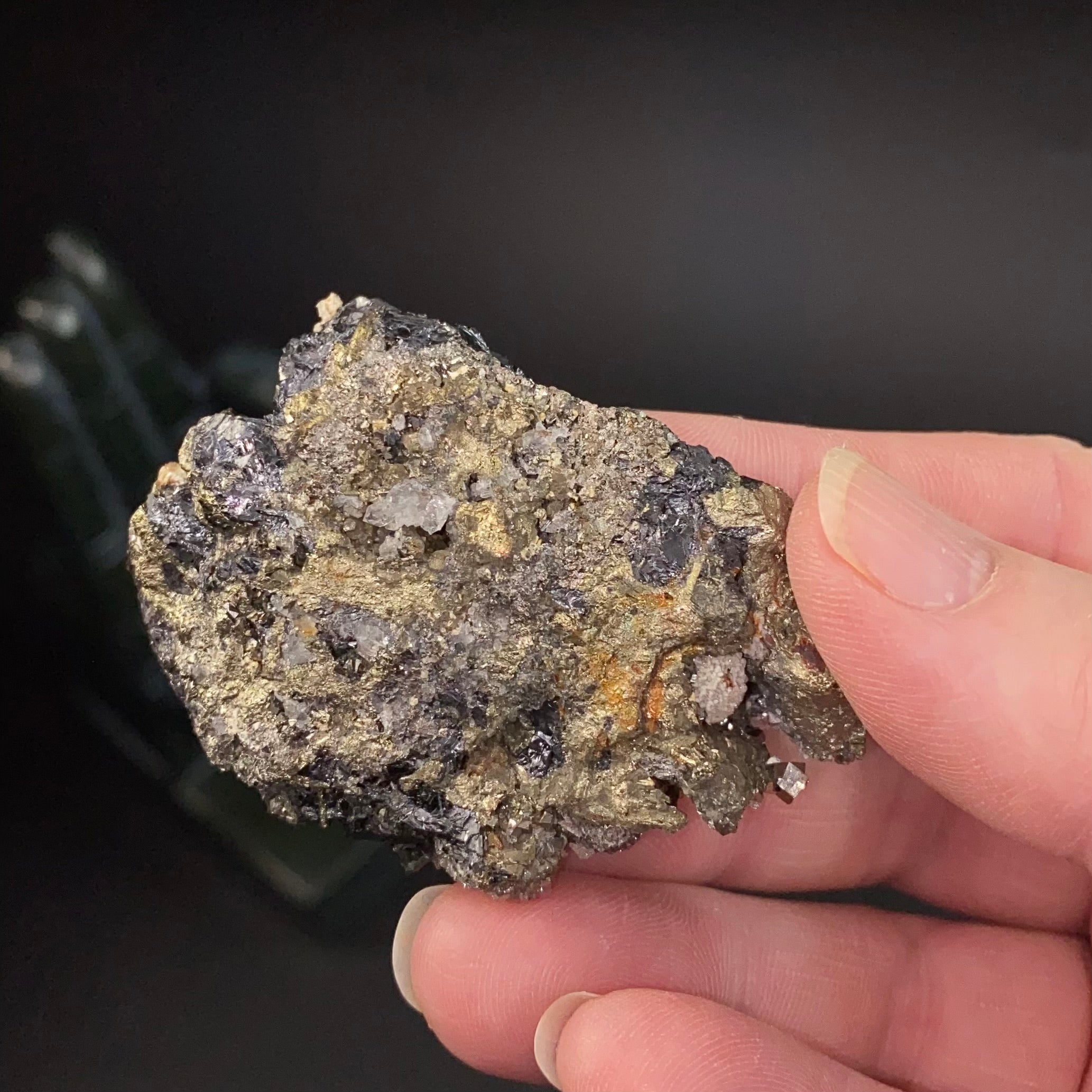 Sphalerite Cluster with Pyrite from Trepça Mines, Kosovo