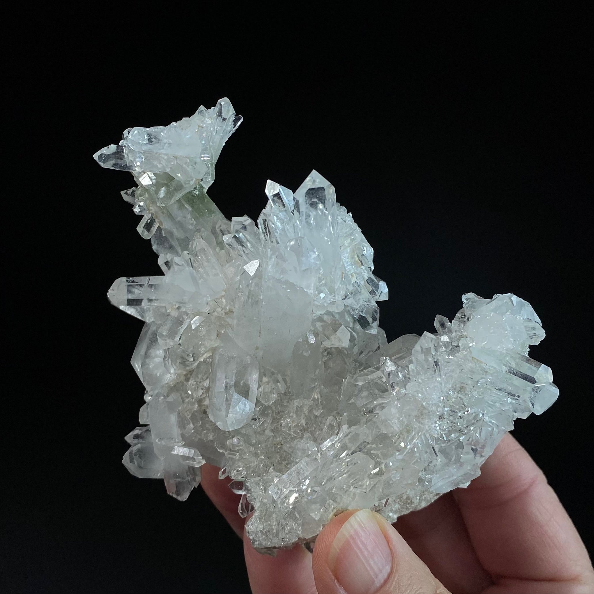 Clear Quartz Crystal Cluster, AAA Clarity