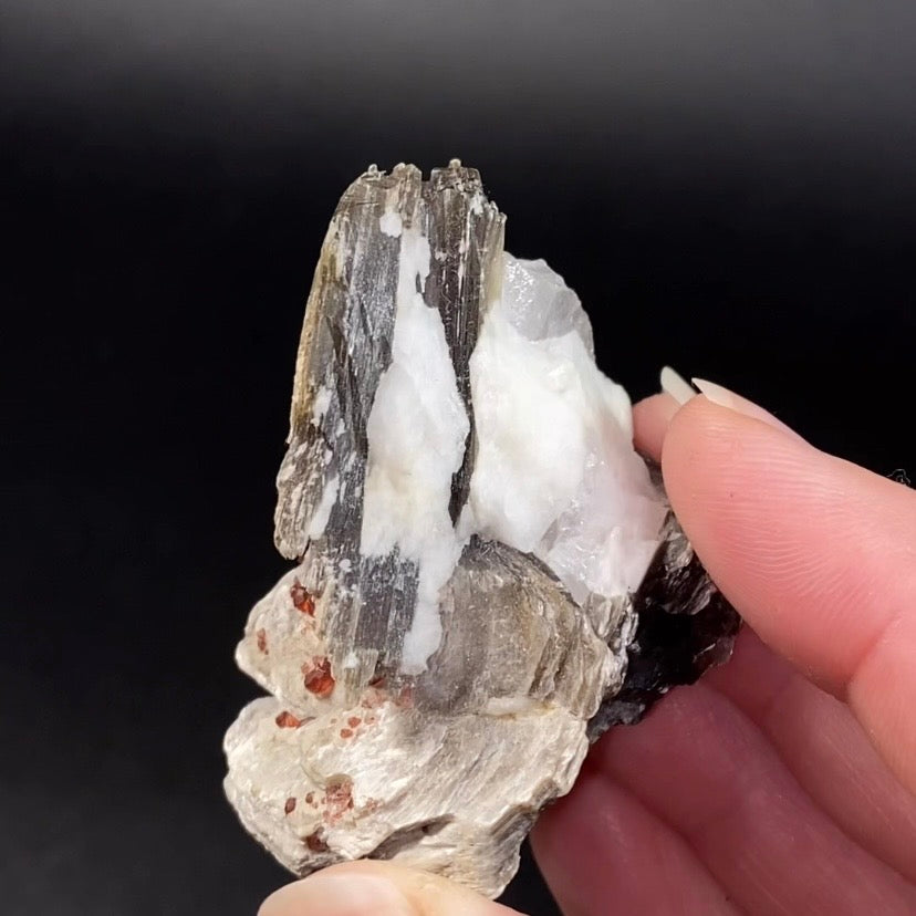 Spessartine Garnets on Muscovite Mica, Shigar Valley, Pakistan