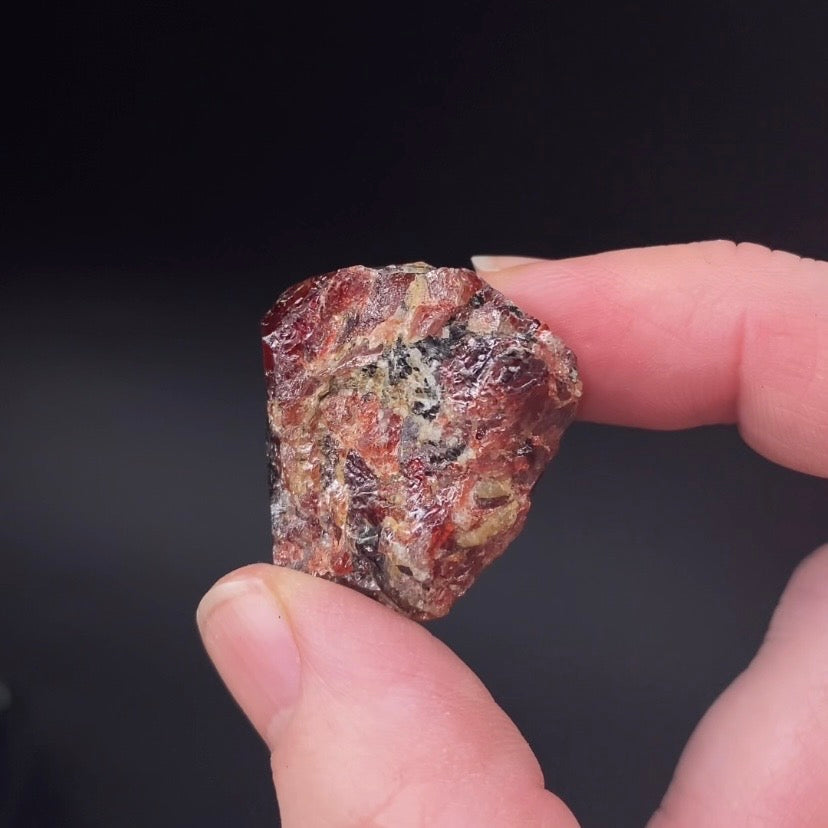 Zircon Crystal with Bright Yellow Fluorescent Apatite Inclusions