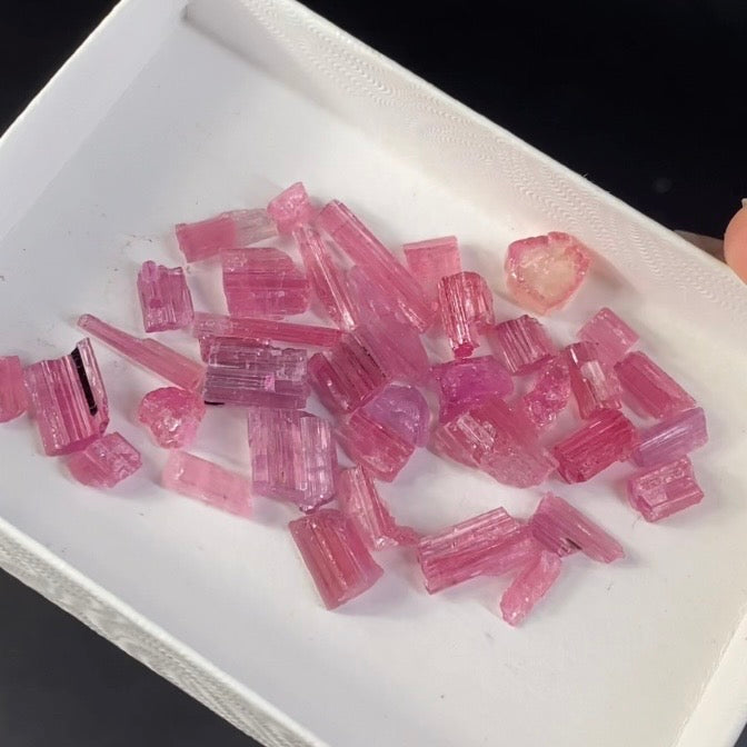 Pink Tourmaline Lots - 10 Grams Each from Paprok, Afghanistan