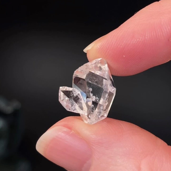 Double Terminated Herkimer “Diamond” Quartz Crystal Cluster