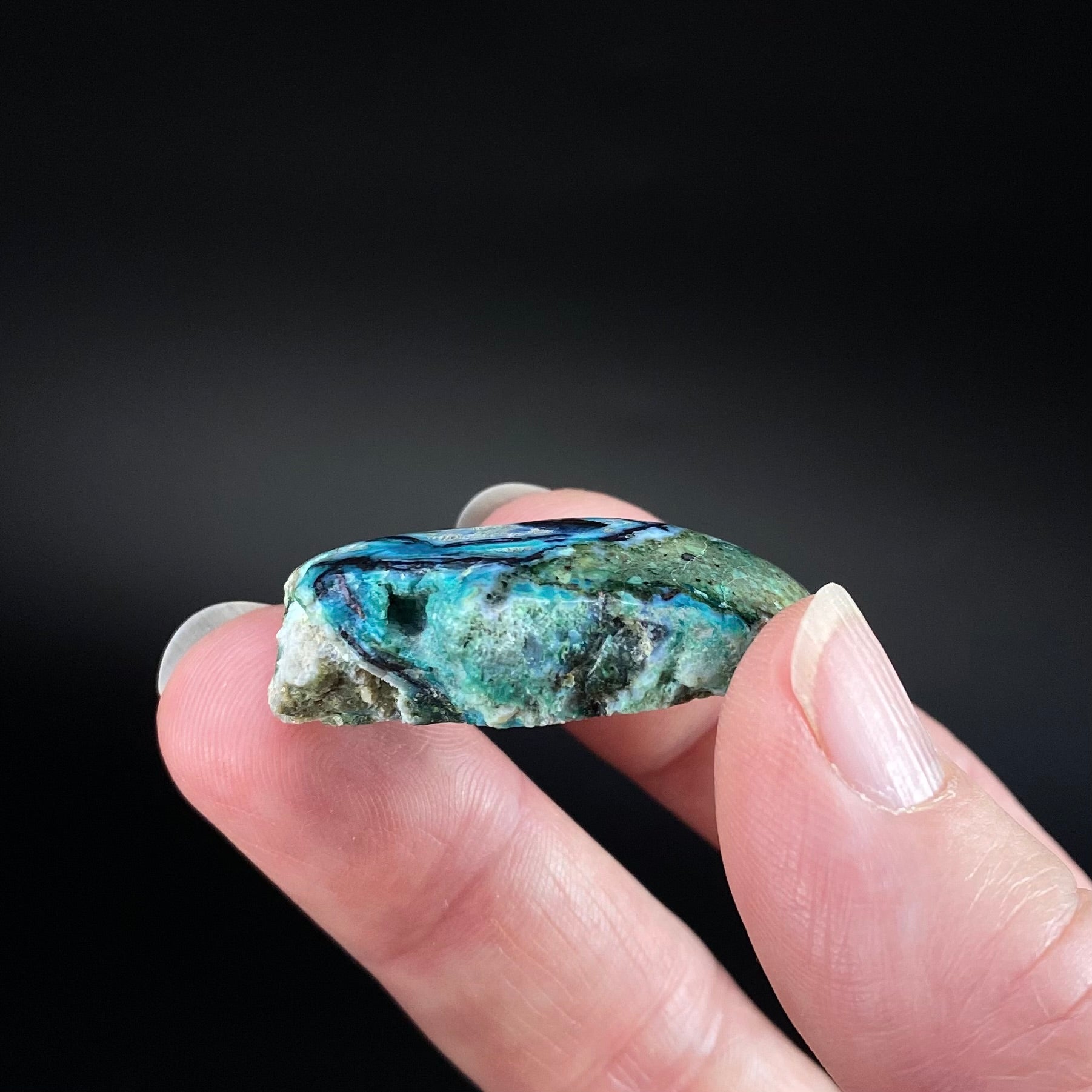 Chrysocolla & Copper Indonesian Copper Web Specimen