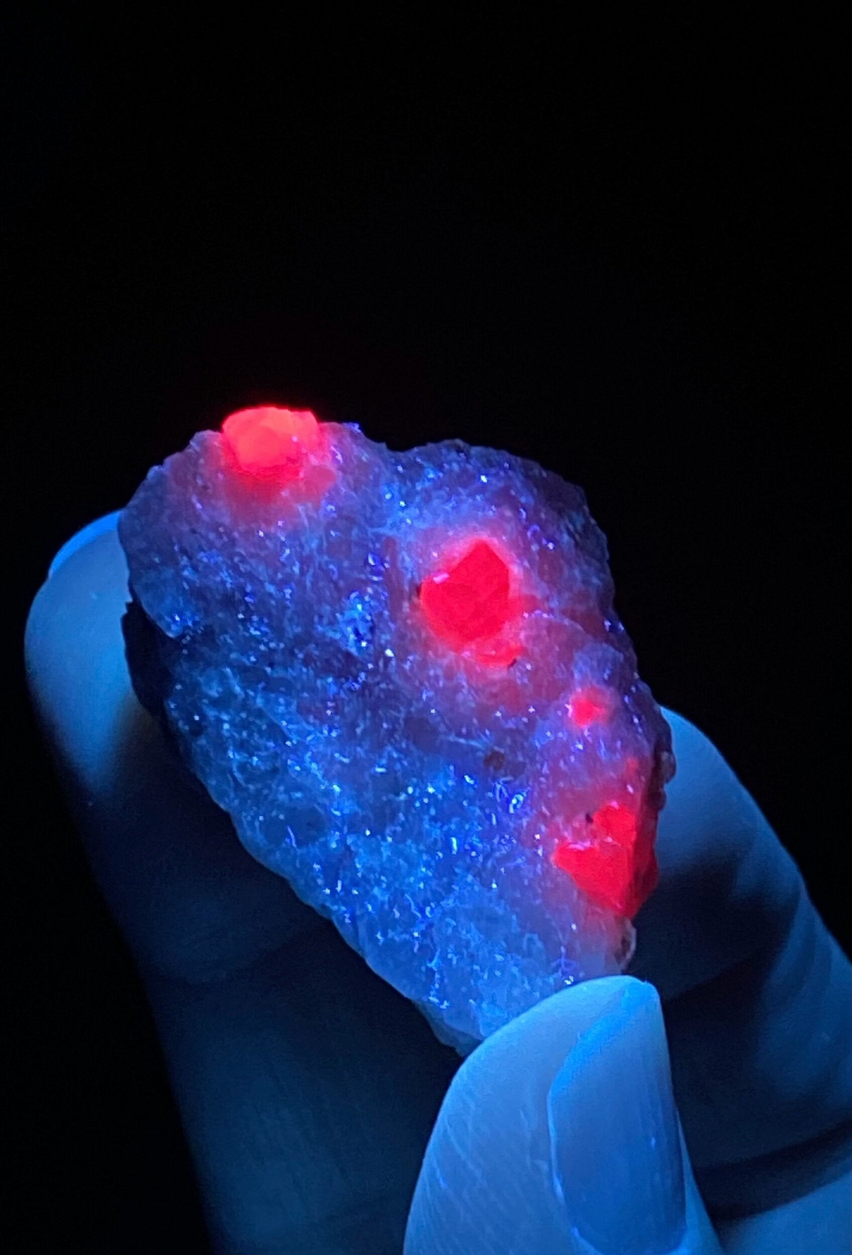 Pseudo Octahedral Natural Ruby Crystals on Marble Matrix, Jegdalek, Afghanistan