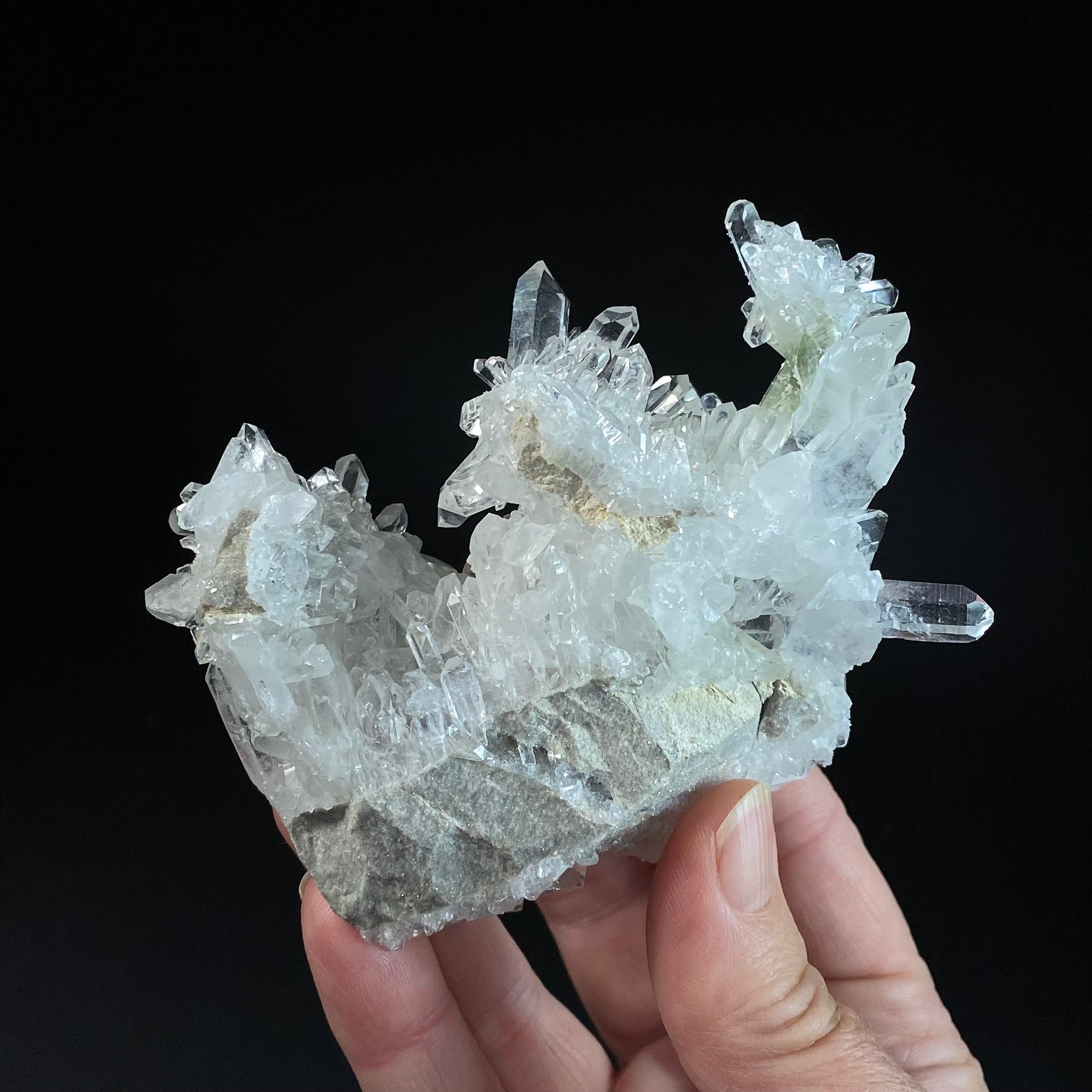 Clear Quartz Crystal Cluster, AAA Clarity