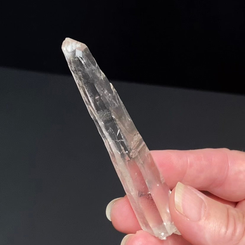 Laser Quartz Crystal with Diamond Shaped Window from Minas Gerais, Brazil
