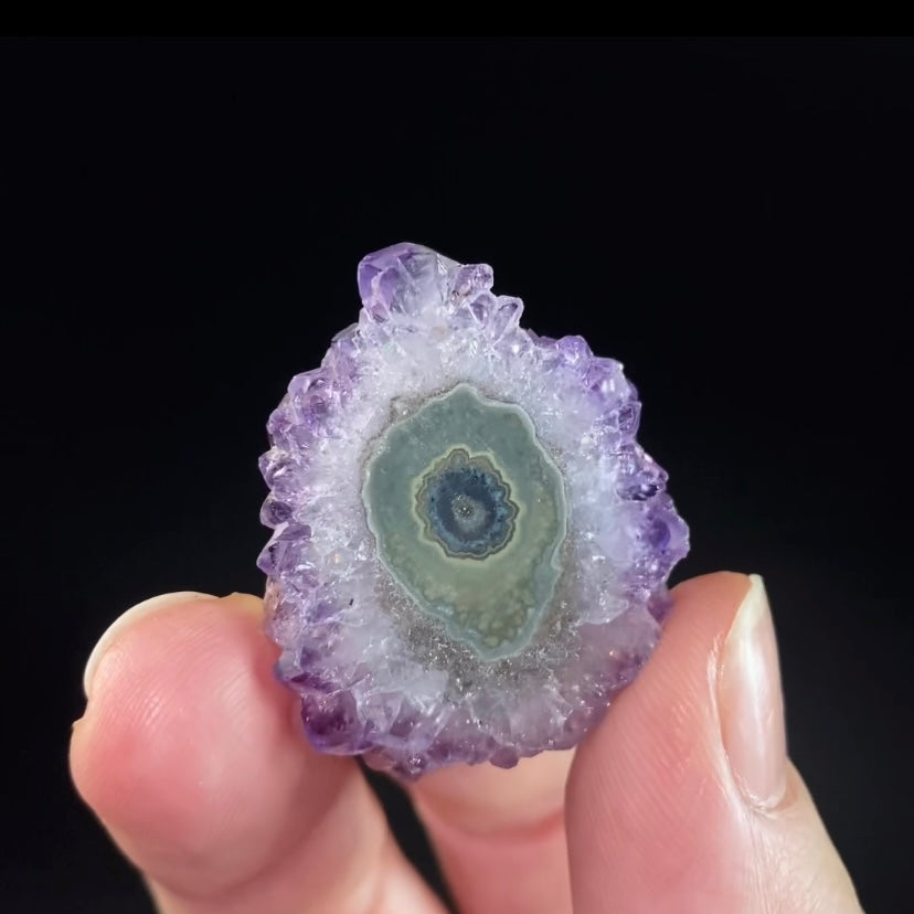 Amethyst Stalactite Slice from Artigas, Uruguay
