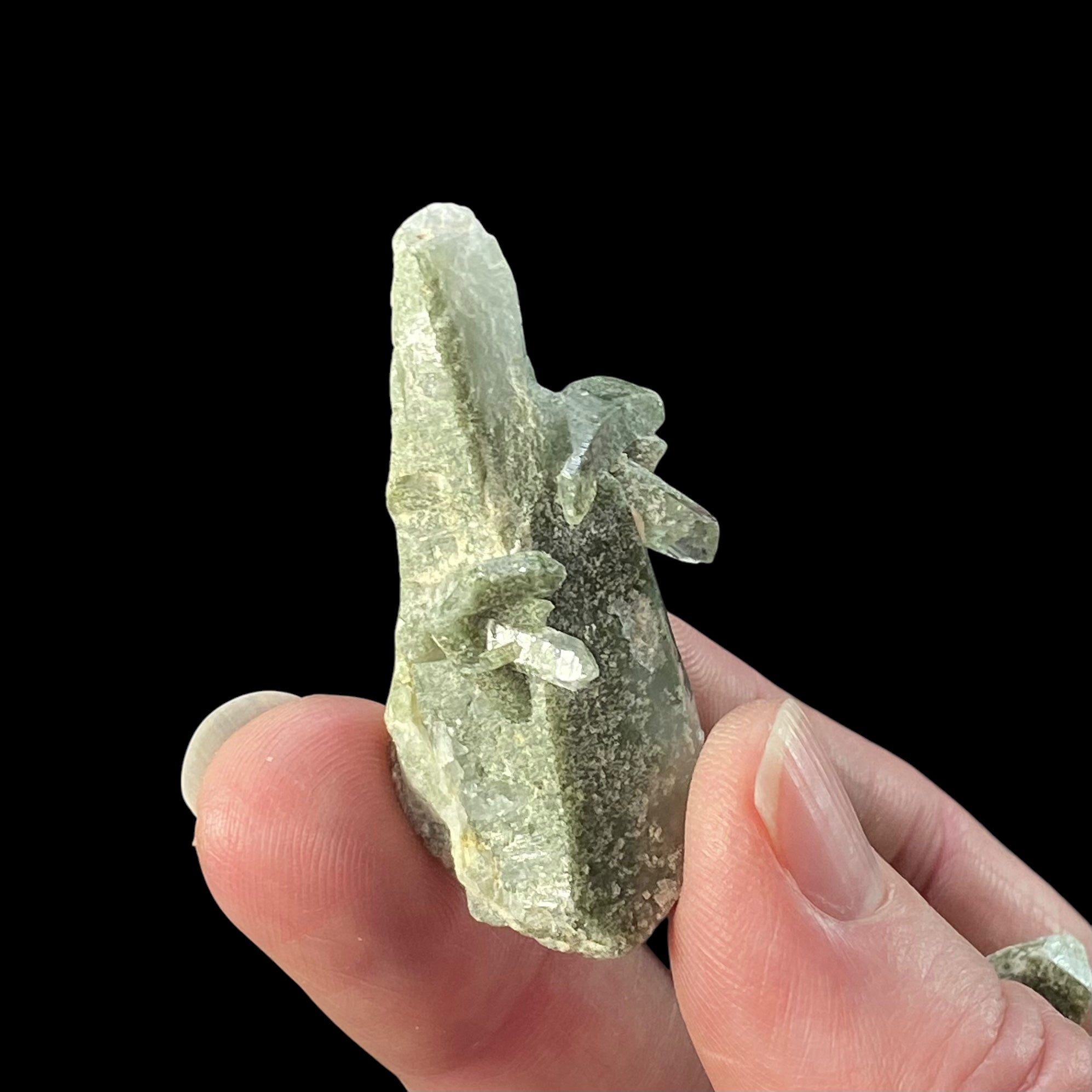 Chlorite Included Quartz Crystals 4 Piece Lot