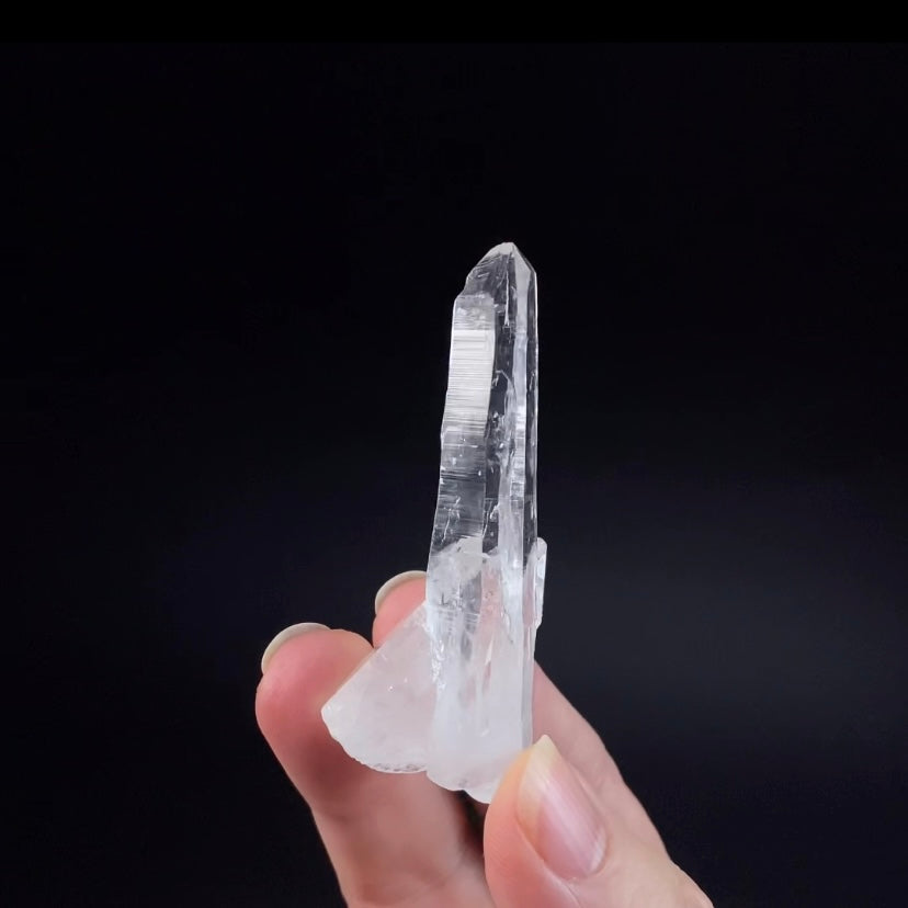 Water Clear Lemurian Quartz Crystal from Santander, Colombia
