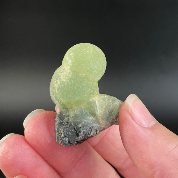 Botryoidal Prehnite Specimen with Epidote, Kayes Region, Mali
