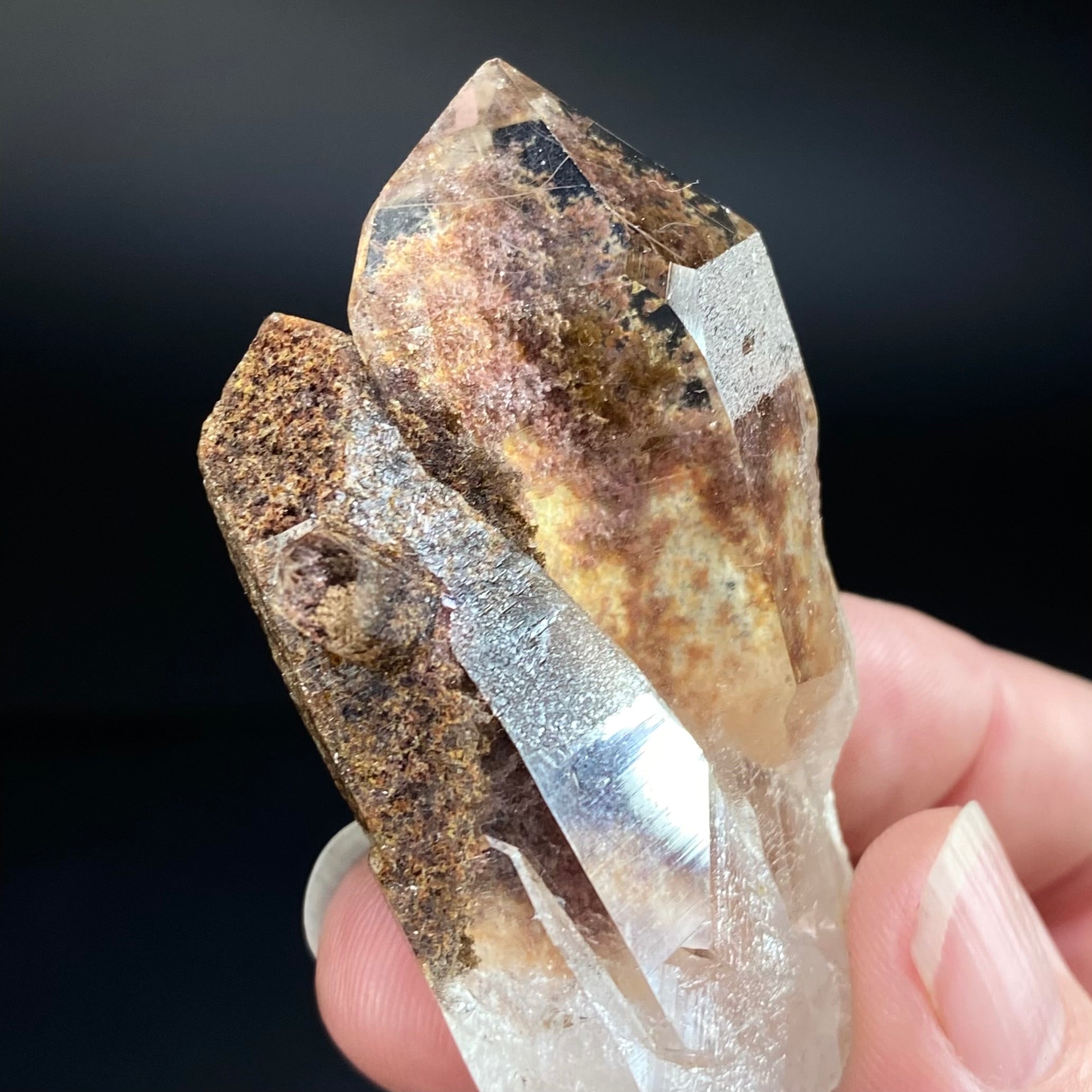 Garden Quartz Cluster aka Lodalite with Window