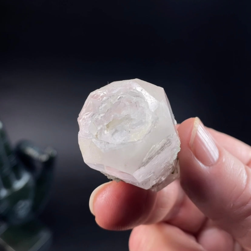 Morganite Crystal with Green Tourmaline & Quartz, Pech, Afghanistan