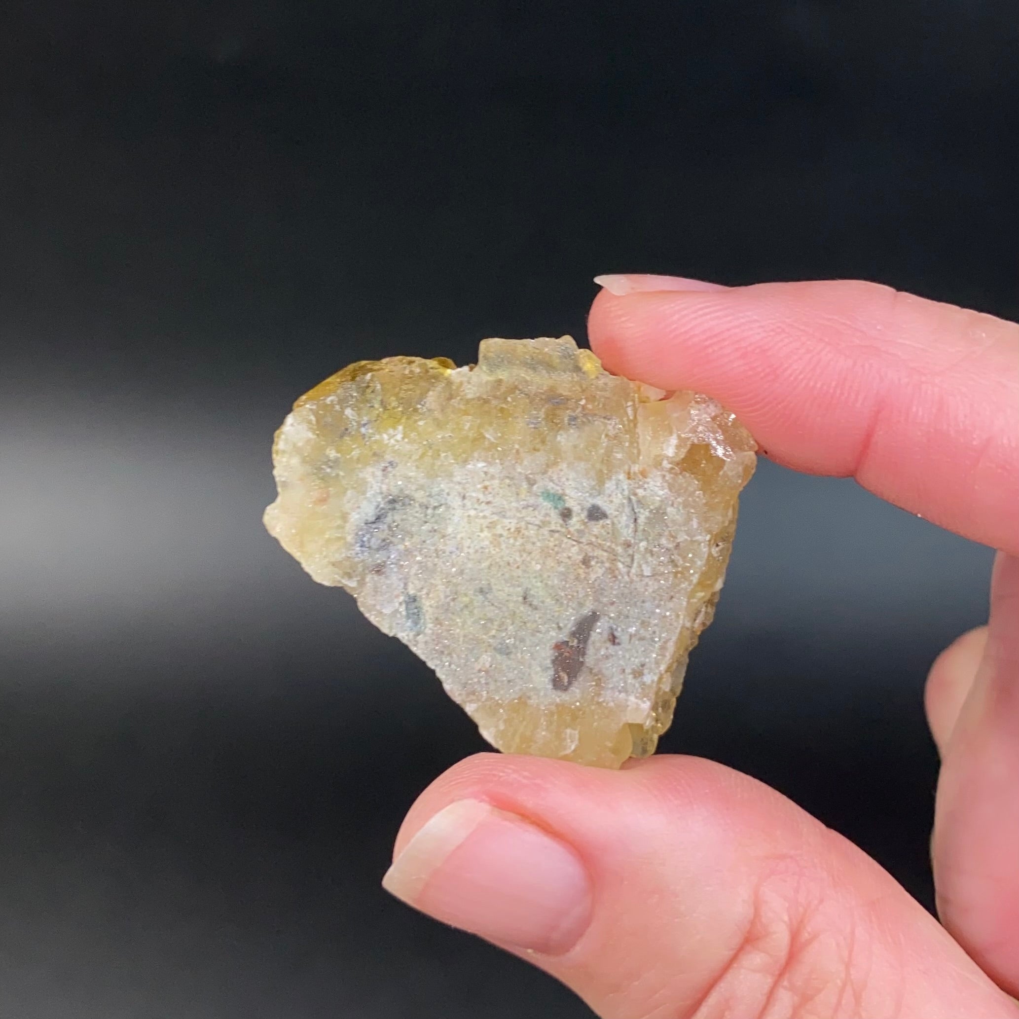 Yellow Moscona Cubic Fluorite Cluster from Asturias Spain - Phosphorescent