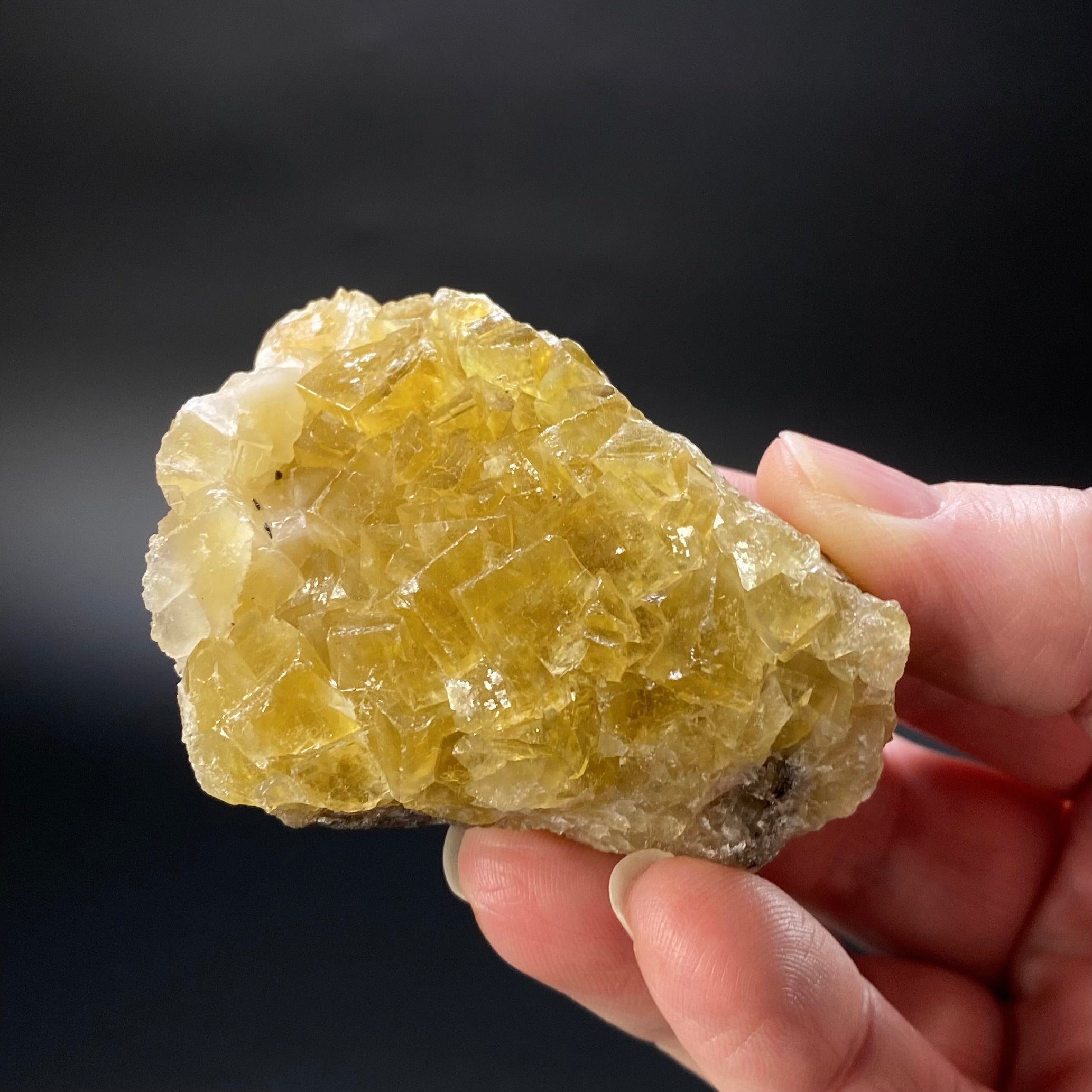 Honey Yellow Moscona Fluorite Cluster