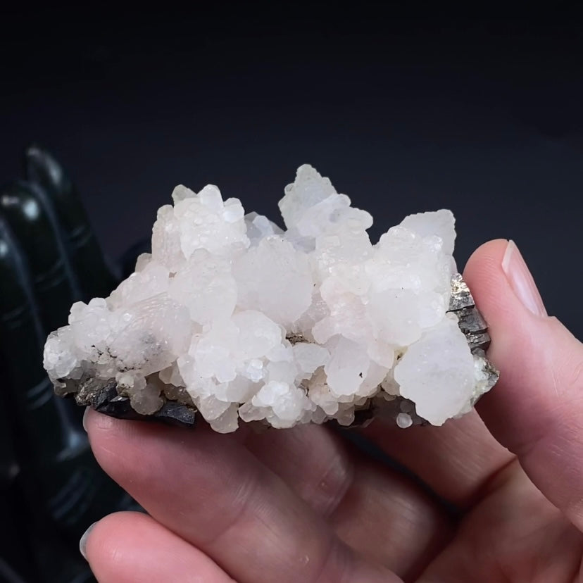 Fluorescent Calcite Specimen with Galena & Sphalerite