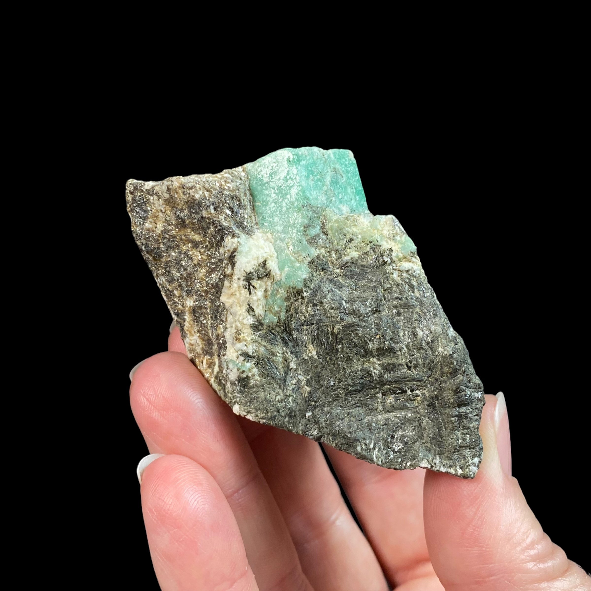 Natural Emerald Crystal on Matrix from Laghman, Afghanistan