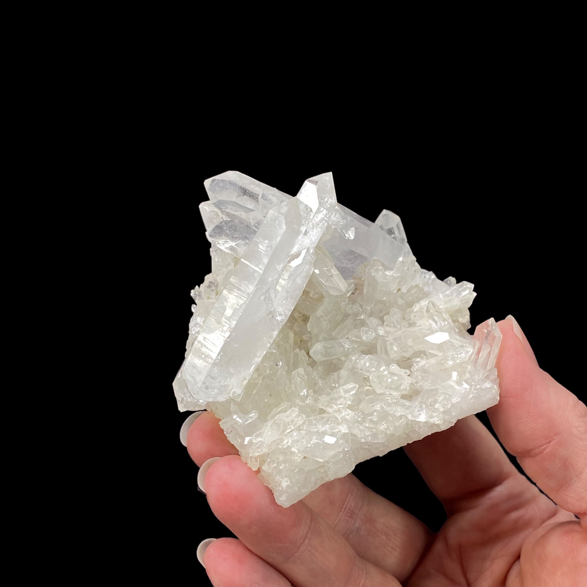 Tabular Faden Quartz & Prismatic Quartz Crystal Cluster