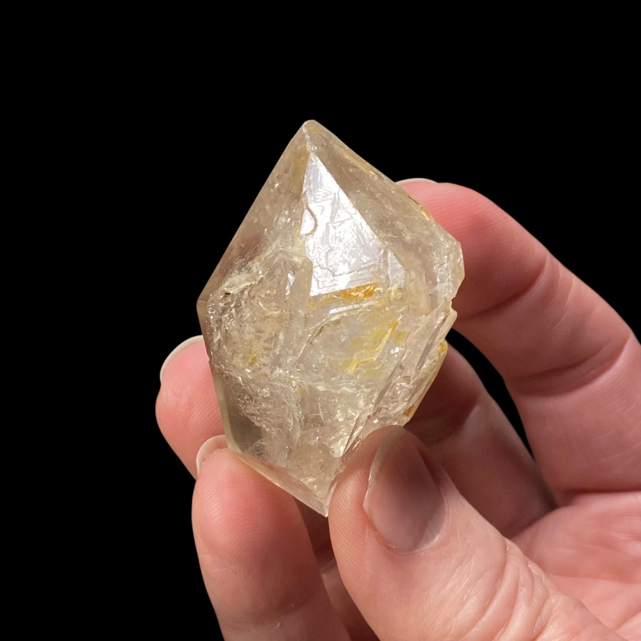 Double Terminated Fenster Quartz Crystal with Record Keepers