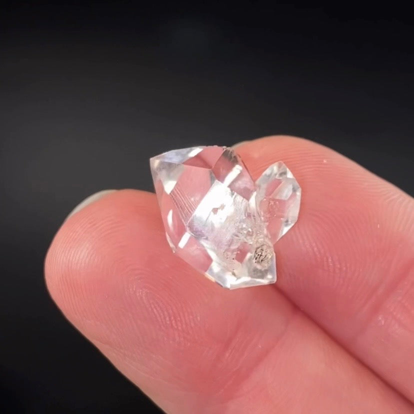 Double Terminated Herkimer “Diamond” Quartz Crystal Cluster