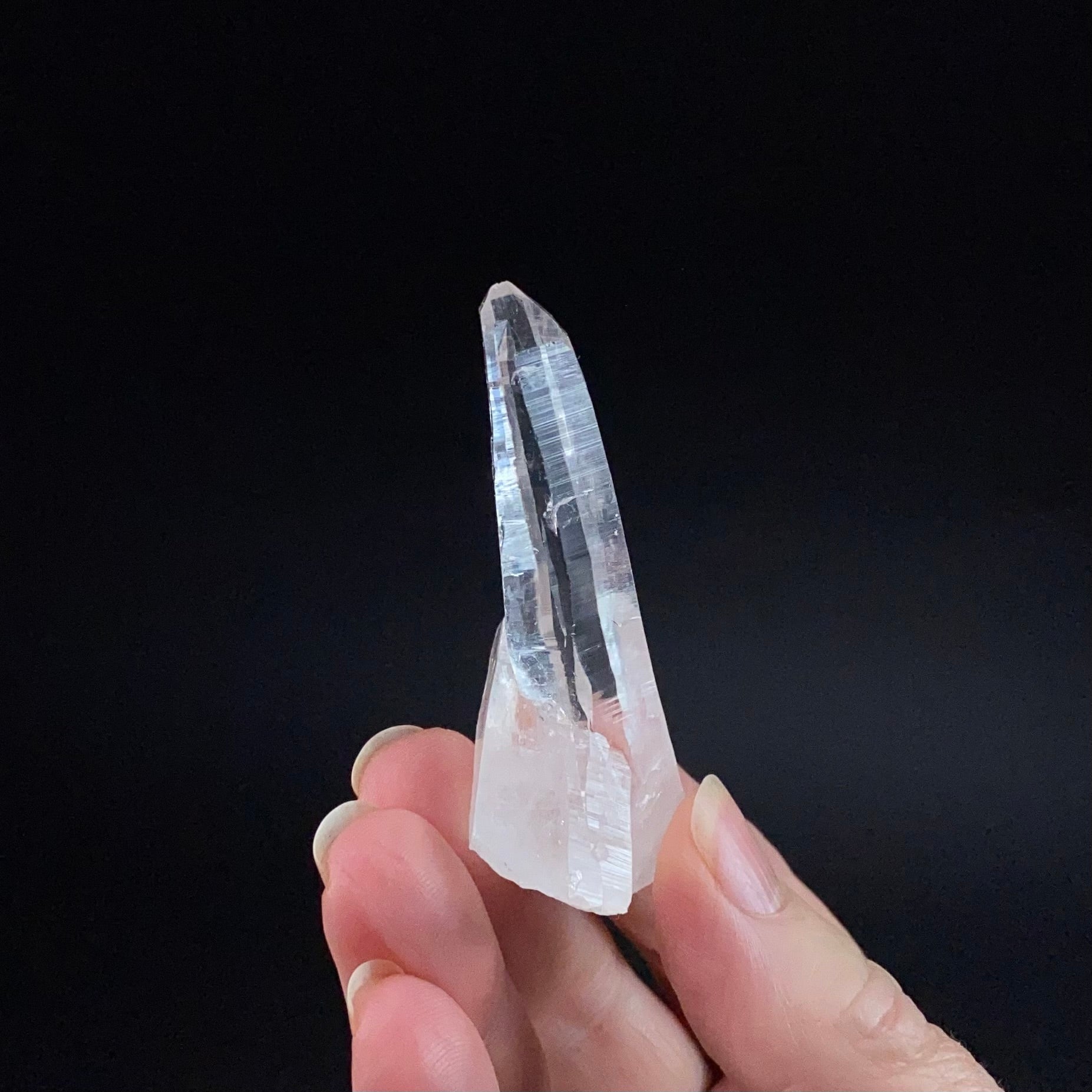 Water Clear Lemurian Quartz Crystal from Santander, Colombia