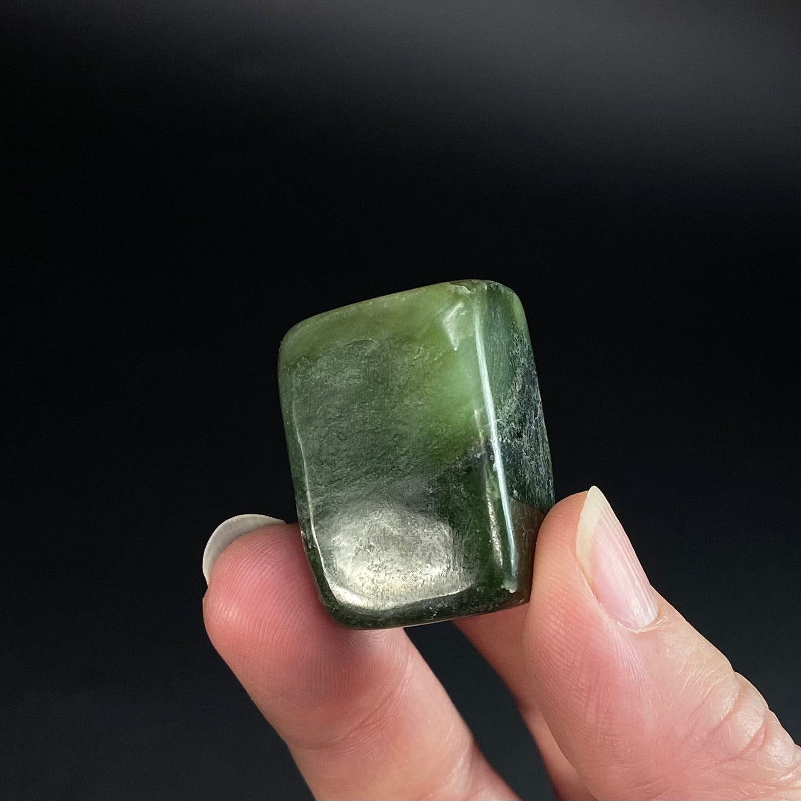 One (1) Nephrite Jade Tumble Stone