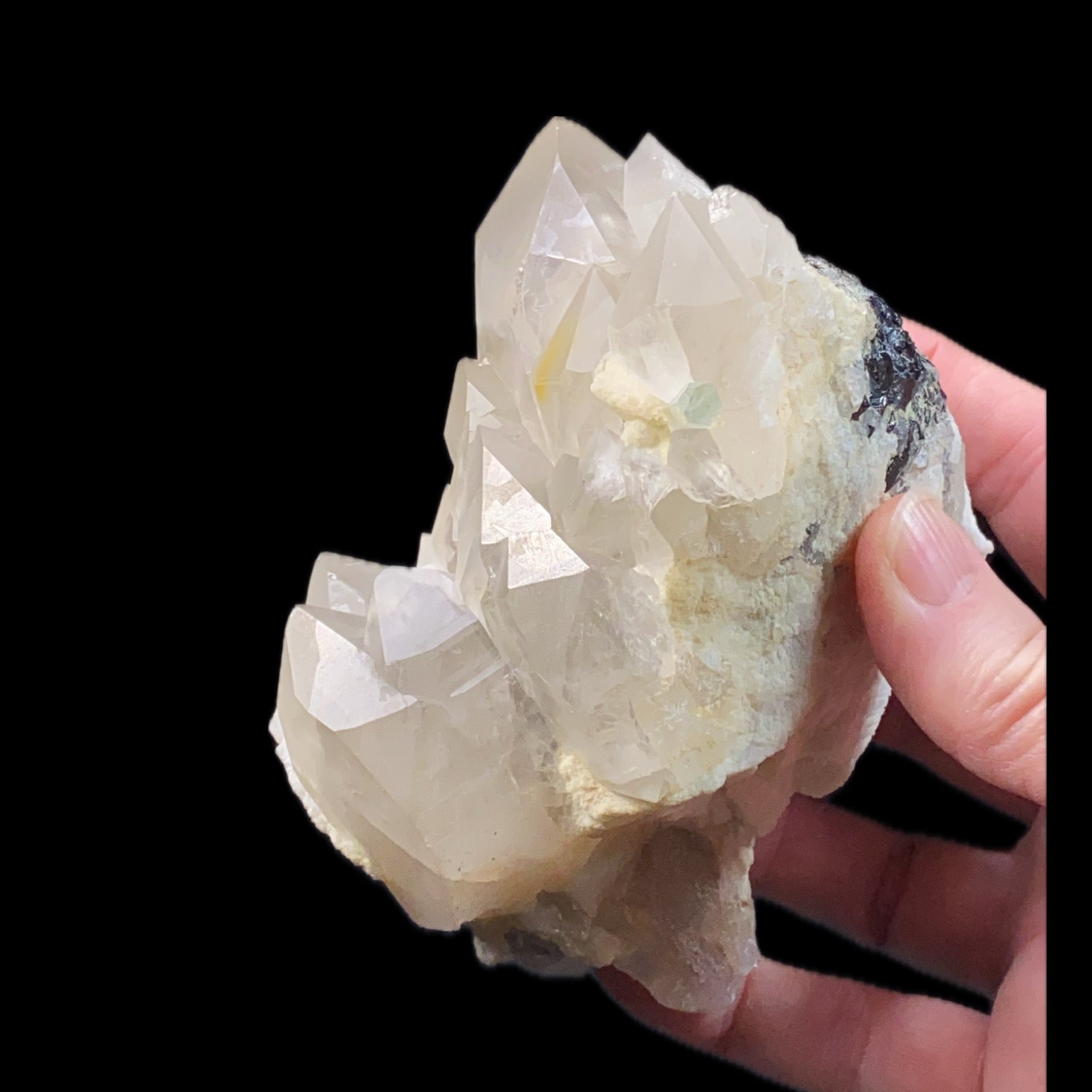 Garnet Crystals with Quartz, Feldspar & Aquamarine