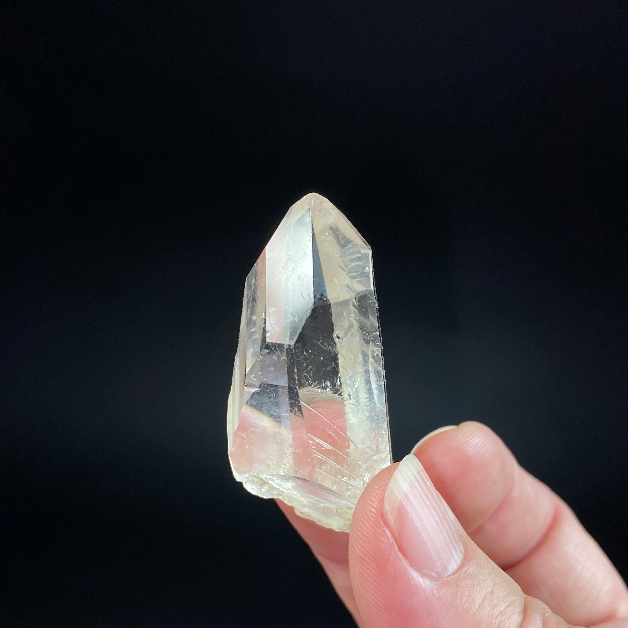 Water Clear Quartz Crystal with Reverse Time Link, Minas Gerais, Brazil
