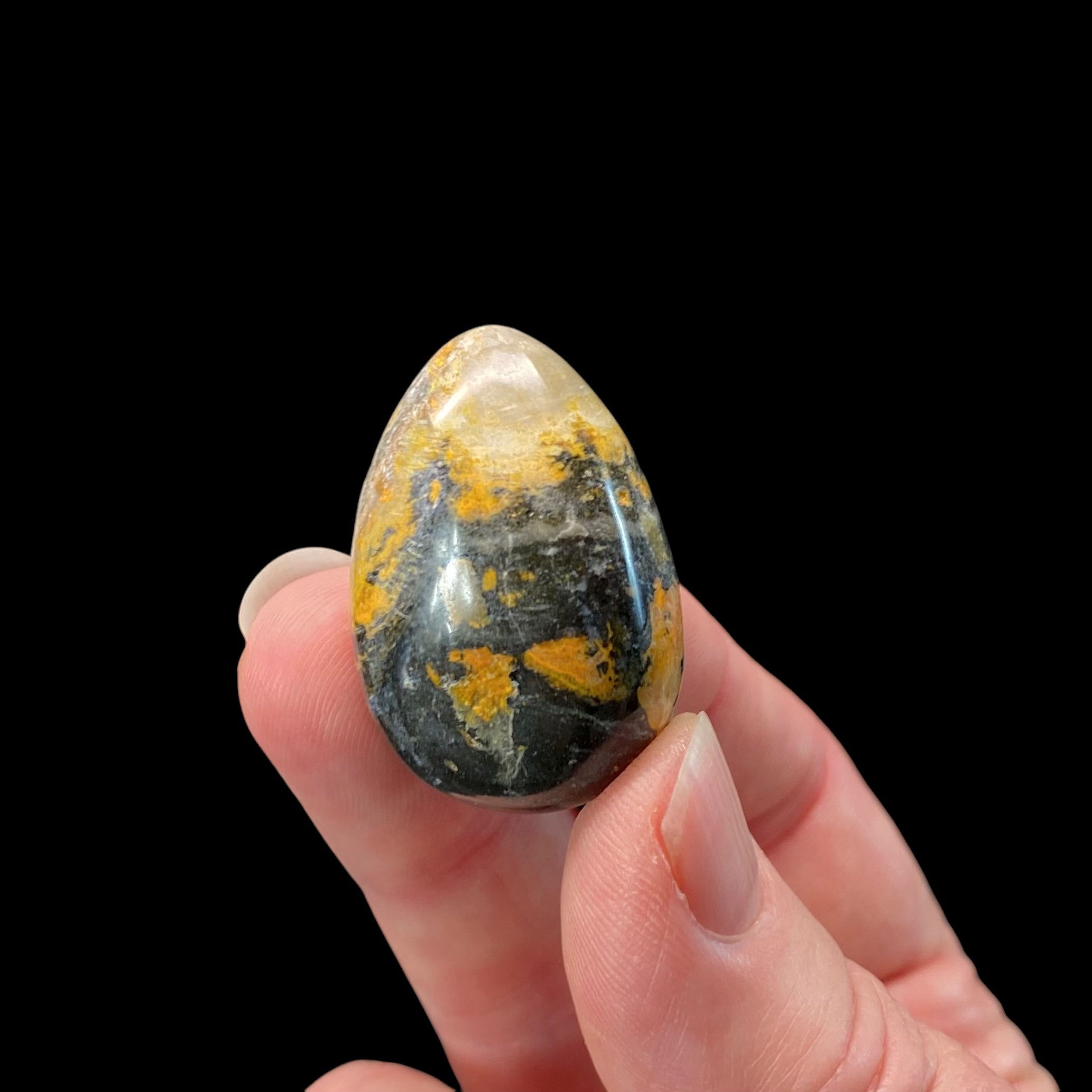 ONE (1) Bumblebee Jasper Tumble Stone