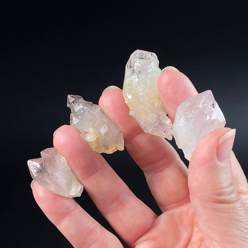 Light Purple Amethyst Crystals, Lot of 4 Crystals