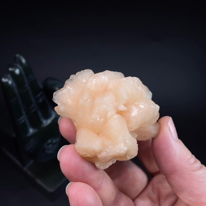 Peach Stilbite Cluster