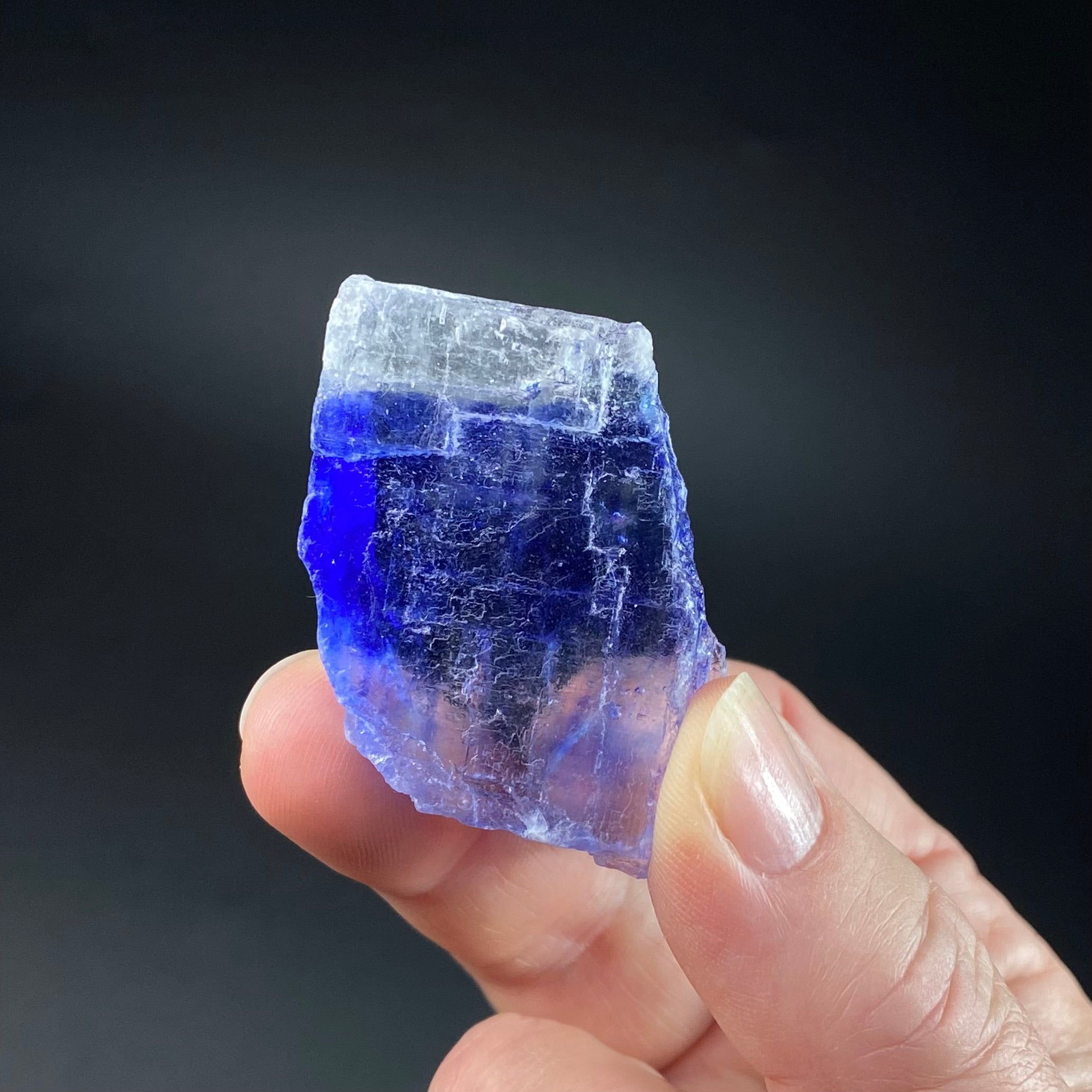 Blue Halite Crystal Specimen from Turkey