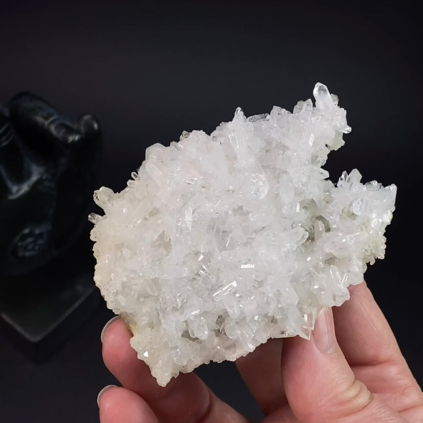 Lustrous Clear Quartz Crystal Cluster