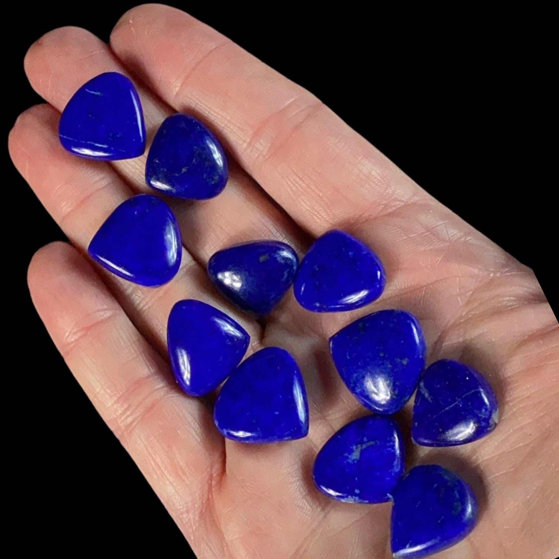 Lapis Lazuli Cabochons with Pyrite